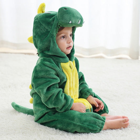 Green Dinosaur Plush Onesie