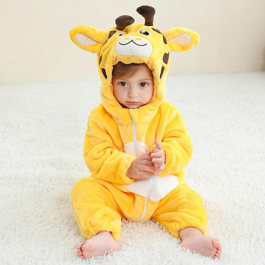 Yellow Giraffe Plush Onesie
