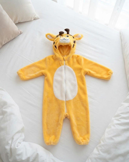 Yellow Giraffe Plush Onesie